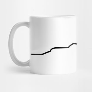 Black Mercedes F1 Car Line Art - 2021 Model Mug